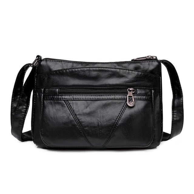 Black-09 Isabella Leather Shoulder Bags For Women - skyjackerz