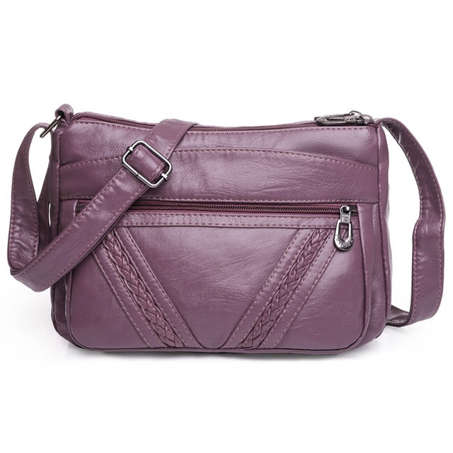 Taro purple-10 Isabella Leather Shoulder Bags For Women - skyjackerz