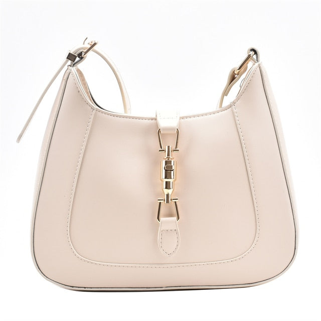 Beige Mia Leather Handbag for Women - Elegant Leather Purse - skyjackerz
