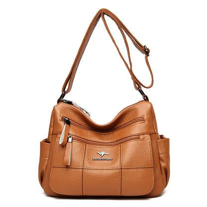 Yellow Amy Leather Handbag for Women - Practical Leather Purse - skyjackerz