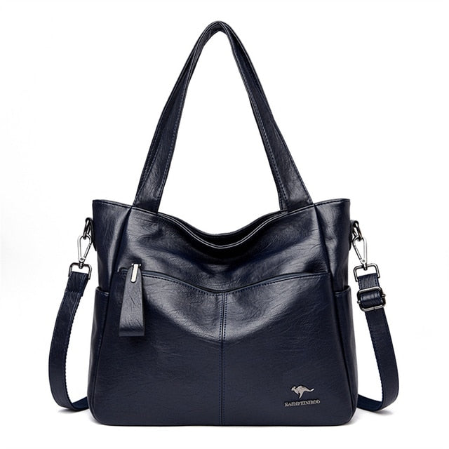 Blue-12 Love Leather Crossbody Purse for Women - Luxury Handbag - skyjackerz