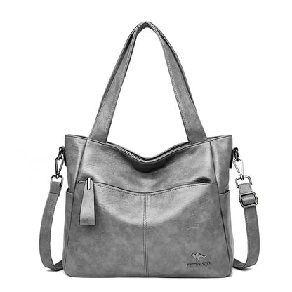 Gray-12 Love Leather Crossbody Purse for Women - Luxury Handbag - skyjackerz
