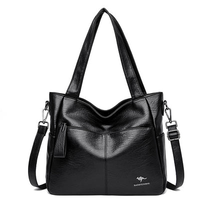 Black-12 Love Leather Crossbody Purse for Women - Luxury Handbag - skyjackerz