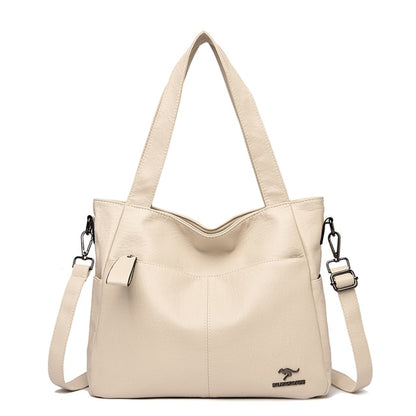 White-12 Love Leather Crossbody Purse for Women - Luxury Handbag - skyjackerz