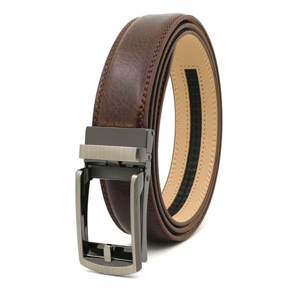 11 / 110 cm Men's Automatic Cowhide Leather Belt - skyjackerz