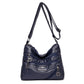 Dark Blue Maria Crossbody Leather Bag For Women - skyjackerz