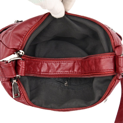 Purple Maria Leather Crossbody Purse for Women - Versatile Handbag - skyjackerz