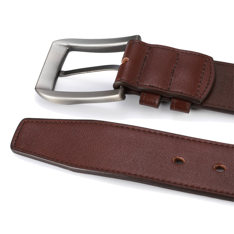 Men's Classic Stitched Leather Belt - skyjackerz