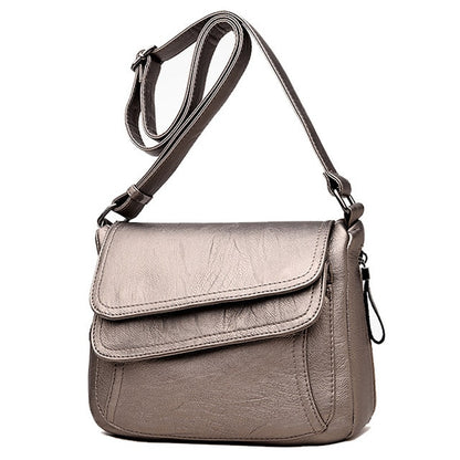 Bronze Women's Leather Shoulder Bag - Faith Design Handbag - skyjackerz