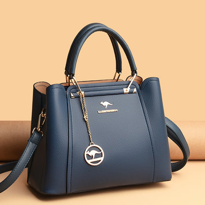 Khaki Hannah Leather Handbag for Women - Durable Leather Purse - skyjackerz