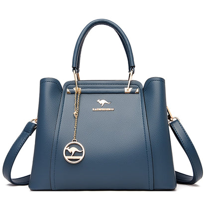 Khaki Hannah Leather Handbag for Women - Durable Leather Purse - skyjackerz