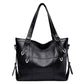 Black Leana Leather Handbag For Women - skyjackerz