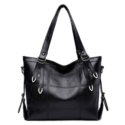 Black Leana Leather Handbag for Women - Limited Edition Purse - skyjackerz