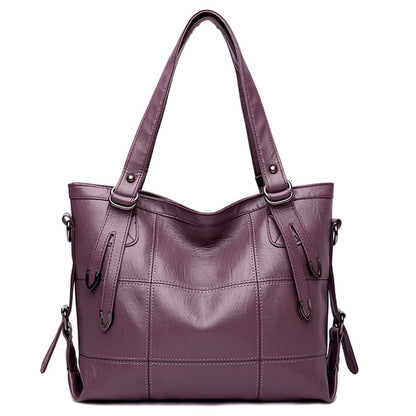 Purple Leana Leather Handbag for Women - Limited Edition Purse - skyjackerz