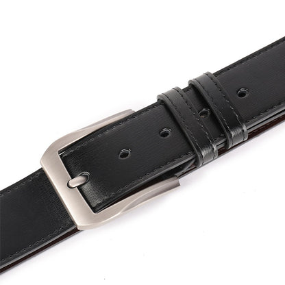 Men's Classic Stitched Leather Belt - skyjackerz