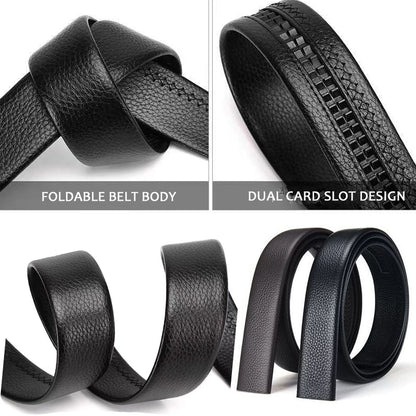 V1 / 125 cm Men's Business Genuine Leather Belt - skyjackerz