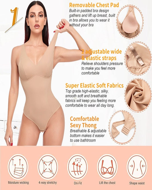 Sexy Shapewear Invisible Bodysuit - skyjackerz