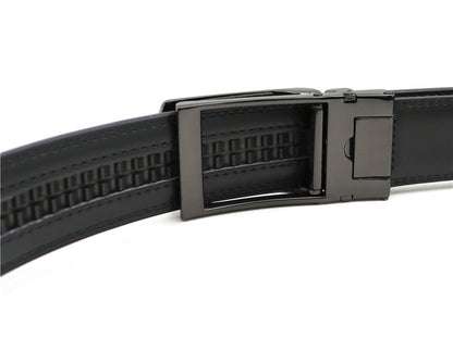 1 / 110 cm Men's Automatic Cowhide Leather Belt - skyjackerz