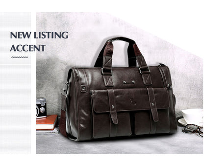 Wellvo Leather Laptop Bag - skyjackerz
