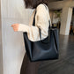 Brown Women's Leather Shoulder Bag - Classic Plain Handbag - skyjackerz