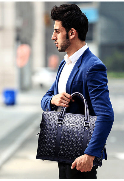 Brain Leather Laptop Bag For Men - skyjackerz