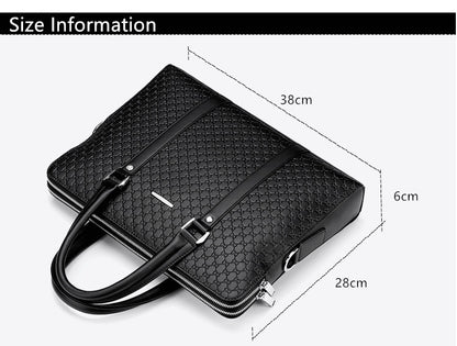 Brain Leather Laptop Bag For Men - skyjackerz