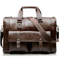 Light brown L Wellvo Leather Laptop Bag - skyjackerz