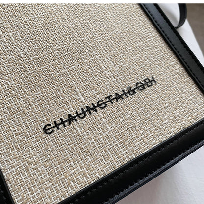 Black Luxury Leather Shoulder Bag for Women - Sparkling Square Design - skyjackerz