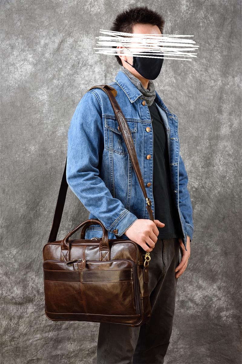 Matthew Leather Laptop Bag For Men - skyjackerz