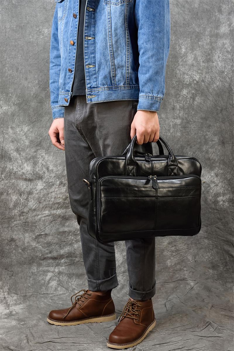 Matthew Leather Laptop Bag For Men - skyjackerz