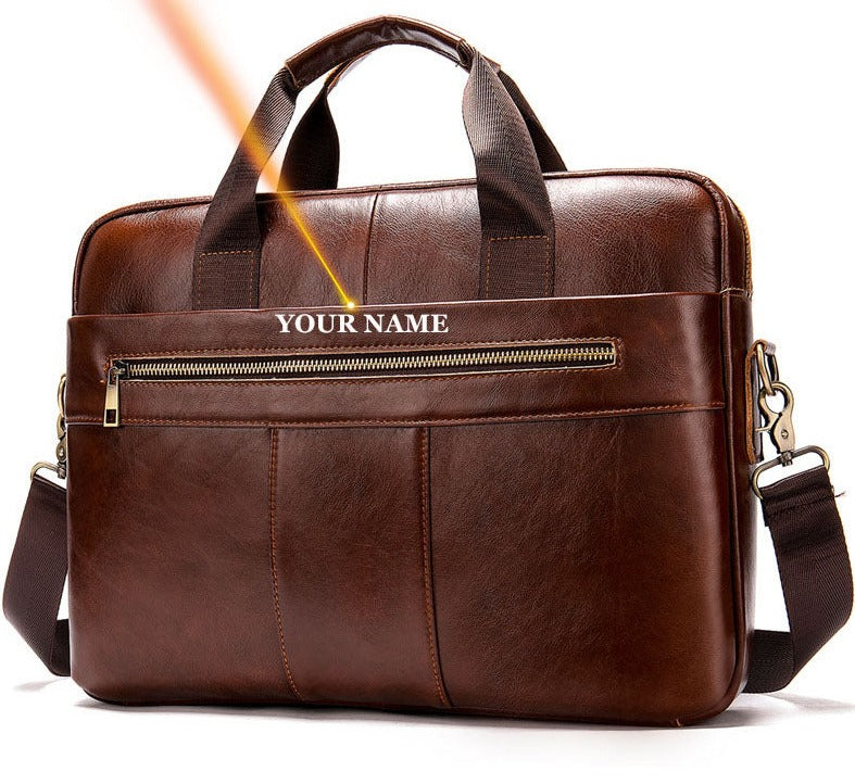 Adams Leather Laptop Bag for Men - skyjackerz