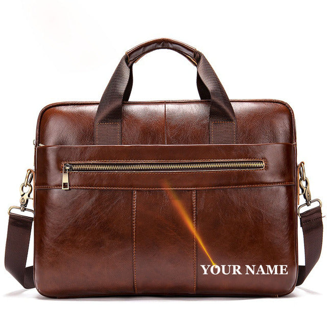 1-coffee-laser Adams Leather Laptop Bag for Men - skyjackerz