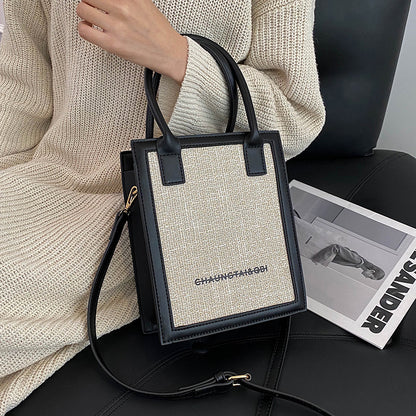 Black Luxury Leather Shoulder Bag for Women - Sparkling Square Design - skyjackerz