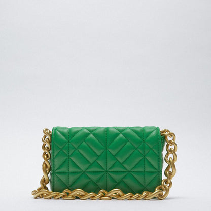 Green-metal / s-22cmx5cmx13cm Women's Leather Tote Bag - Handbag Clutch Collection - skyjackerz