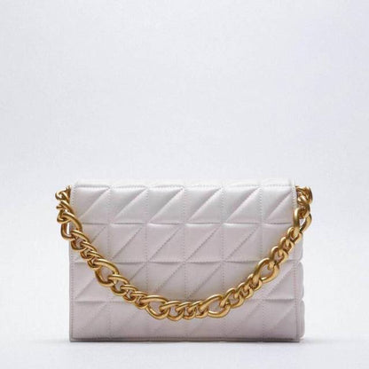 white-metal / s-22cmx5cmx13cm Women's Leather Tote Bag - Handbag Clutch Collection - skyjackerz
