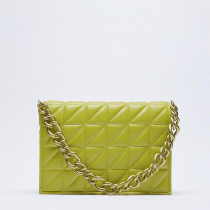 yellow-metal / s-22cmx5cmx13cm Women's Leather Tote Bag - Handbag Clutch Collection - skyjackerz