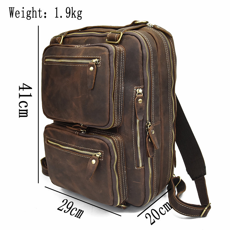 Matthew Leather Laptop Bag For Men - skyjackerz