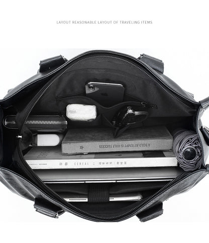 Default Title Croc Leather Laptop Bag For Men - skyjackerz