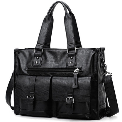 Croc Leather Laptop Bag For Men - skyjackerz