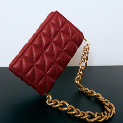 pink--metal / s-22cmx5cmx13cm Women's Leather Tote Bag - Handbag Clutch Collection - skyjackerz