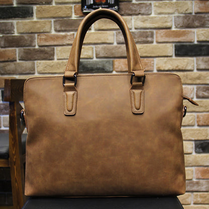 Crazy horse Leather Laptop Bag For Men - skyjackerz