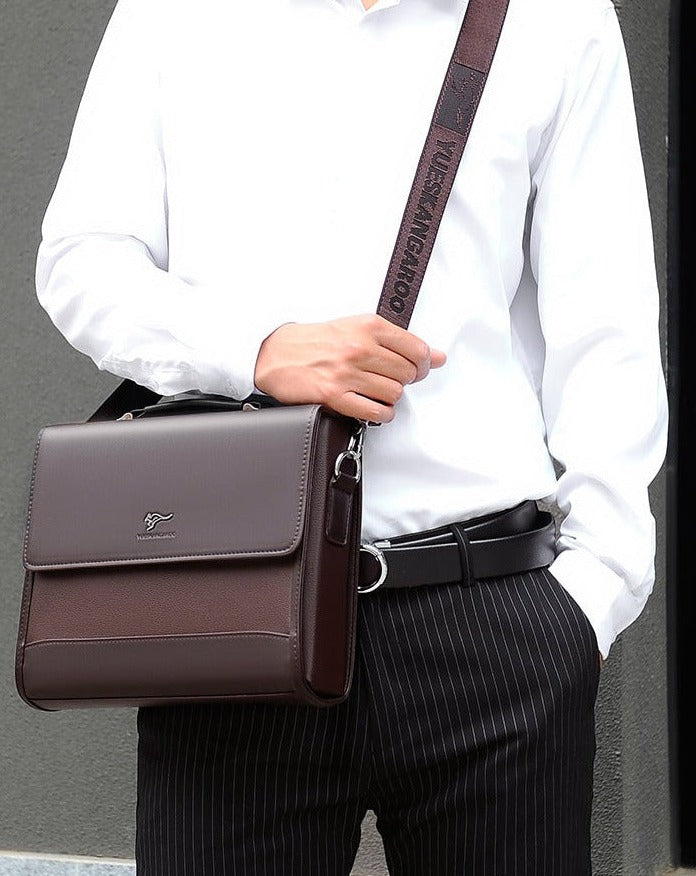 Davis Leather Laptop Bag For Men - skyjackerz