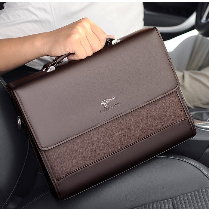 Davis Leather Laptop Bag For Men - skyjackerz